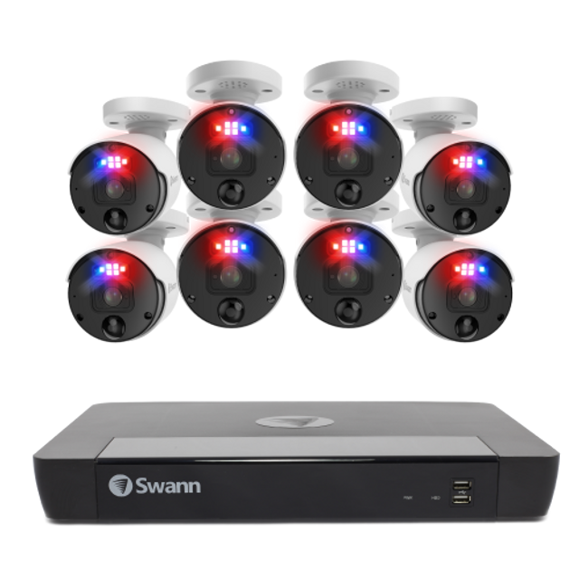 Swann 16 Channel 12MP NVR 6K Mega HD Security System - 8x Camera NVR System