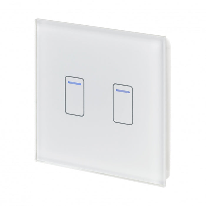 Retrotouch Crystal Touch Switch 240v 2G 2W White