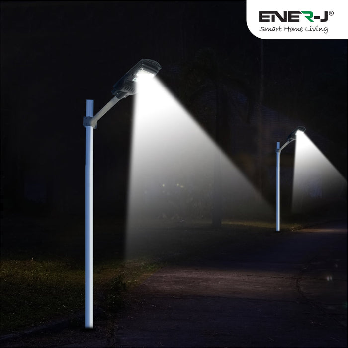 Ener J Smart Solar Powered LED Streetlight 50W with Remote and Photocell Sensor