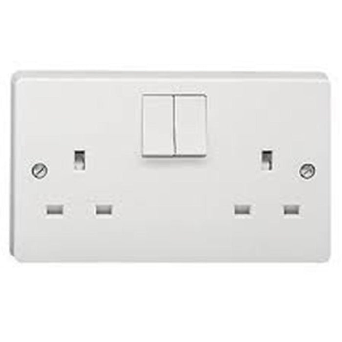 Crabtree Capital 4306/D 13A 2 Gang Dp Switched Socket - SND Electrical Ltd
