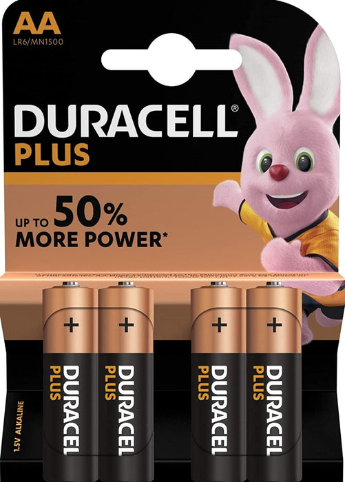 DURACELL AA Alkaline Batteries 1.5V (4 Pack)