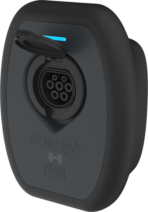 SyncEV  EVS7GGR-02 EV Charging Station Socket 7.4kW Wi-Fi, 4G & RFID