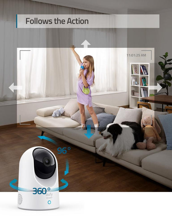 Eufy Video Doorbell 2K (Battery-Powered) with HomeBase 2 & Indoor Cam 2K Pan and Tilt &  Add on Doorbell Chime *Mega Bundle*