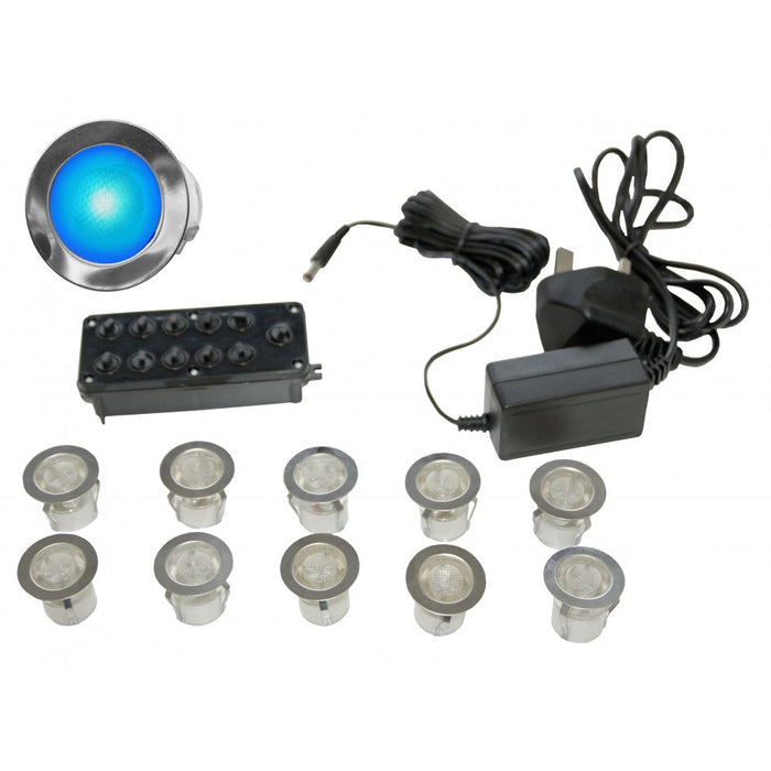 Gap Lighting LED-MIDI-B 10 light LED kit including in-line driver and junction box Blue