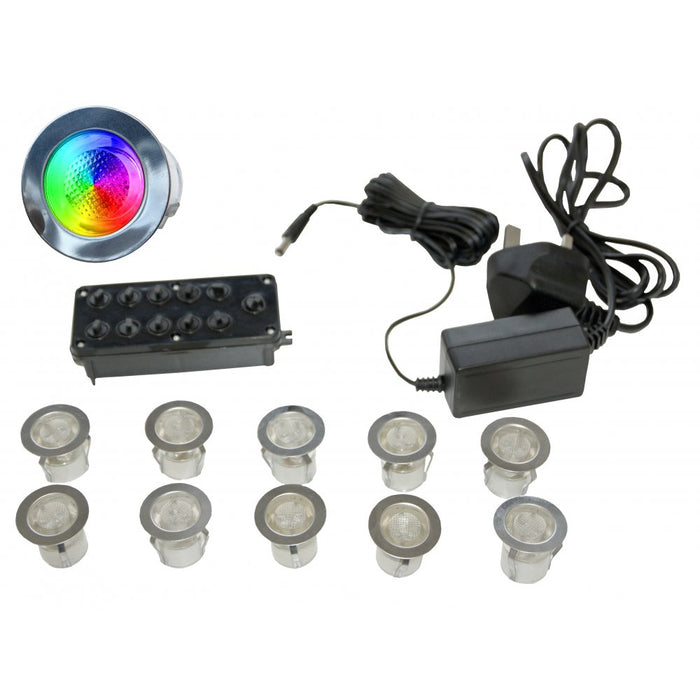 Gap Lighting LED-MIDI-RGB RGB 10 light LED kit including in-line driver and junction box