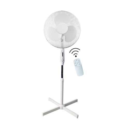 Ced PF16RT 16" 45W 3 Spd White Pedestal Fan Remote Control - SND Electrical Ltd