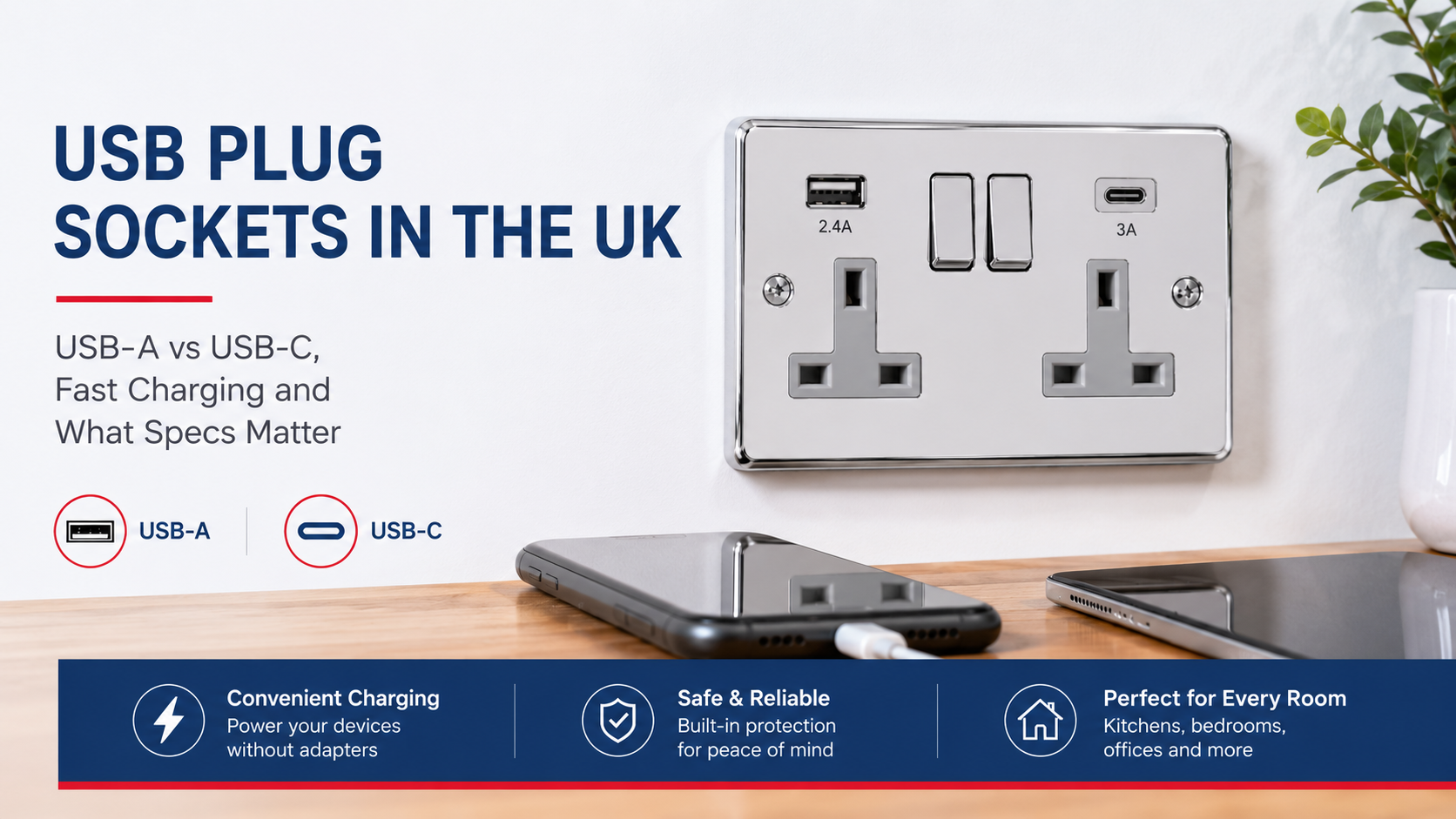 USB Plug Sockets in the UK: USB-A vs USB-C, Fast Charging and What Specs Matter
