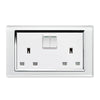 Retrotouch 00650 13A DP Double Plug Socket with Switch White CT