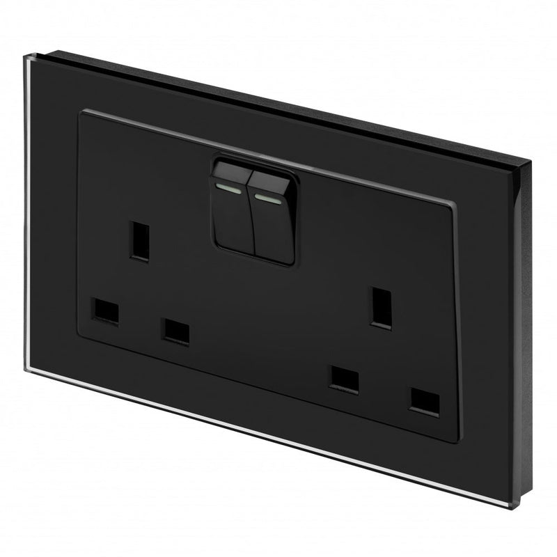 Retrotouch Crystal 13A DP Switched Double Socket