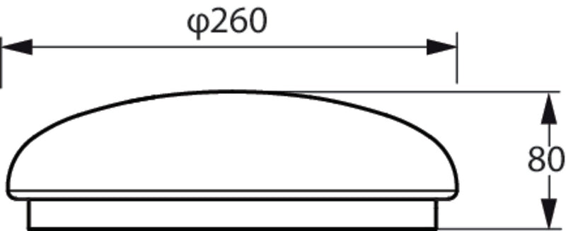 Philips CL253 EC RD 12W 27K Ceiling Light White