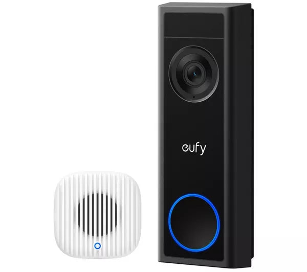 Eufy C31 2K Smart Video Doorbell with Chime – Black