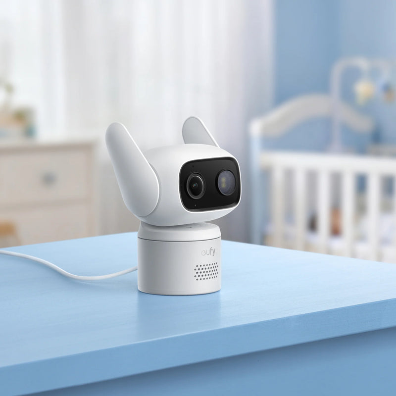 Eufy Wired Cam C31 Full HD Pan-Tilt Security Camera CCTV, White