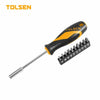 Tolsen Screwdriver Set 11pcs Bit Set 1/4x100mm - 1/4x25mm