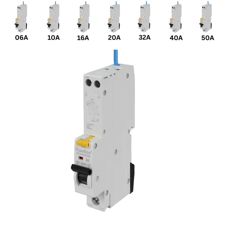 FuseBox Long RCBO – Type A, B Curve (6kA–50kA) | RTA Series