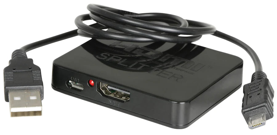 AV:Link 4K Mini HDMI Splitter 1x2, USB Powered, Supports 4K & 1080p