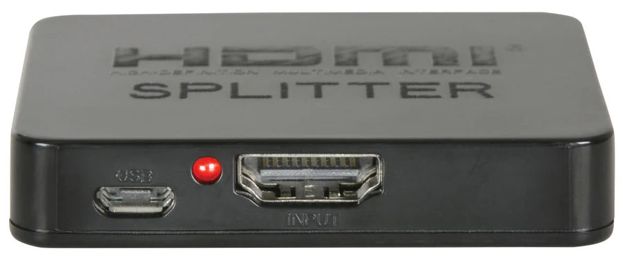 AV:Link 4K Mini HDMI Splitter 1x2, USB Powered, Supports 4K & 1080p