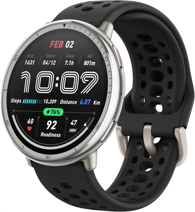 Amazfit Active 2 (Round) Black Sport Silicone