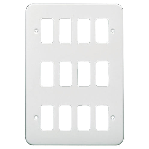 Crabtree 24 Gang Surface Metalclad Grid Cover Plate