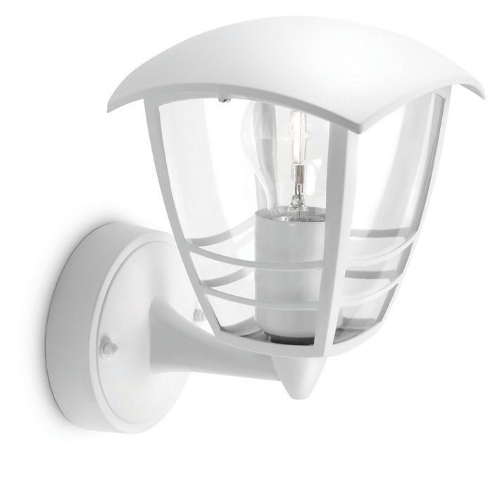 Philips Creek 1x60W 230V Up Outdoor Wall Lantern Black