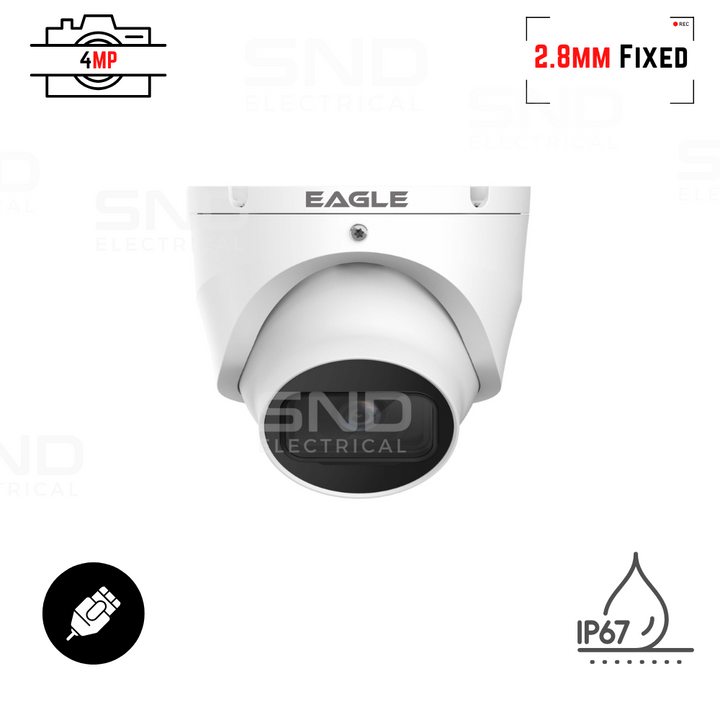 Eagle 4MP Full-Colour IR Turret Camera - White