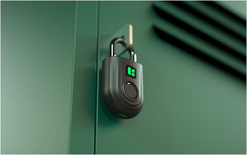 IglooHome Smart Padlock Lite, Fingerprint Lock - Red