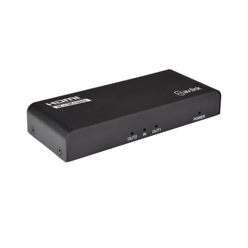 AV:LINK 4K HDMI 1x2 Splitter, 1x2, Up to 3840x2160 @ 60Hz