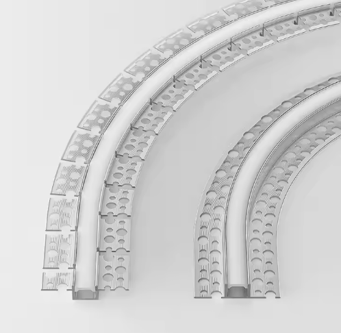 FX-1513 Flex-Plaster Board Ceiling/Wall LED Aluminum Profile (55.5X13X15.6)