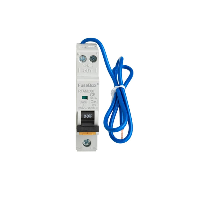 FuseBox Mini RCBO – Type A, C Curve (6A–40A) | RTAMC Series