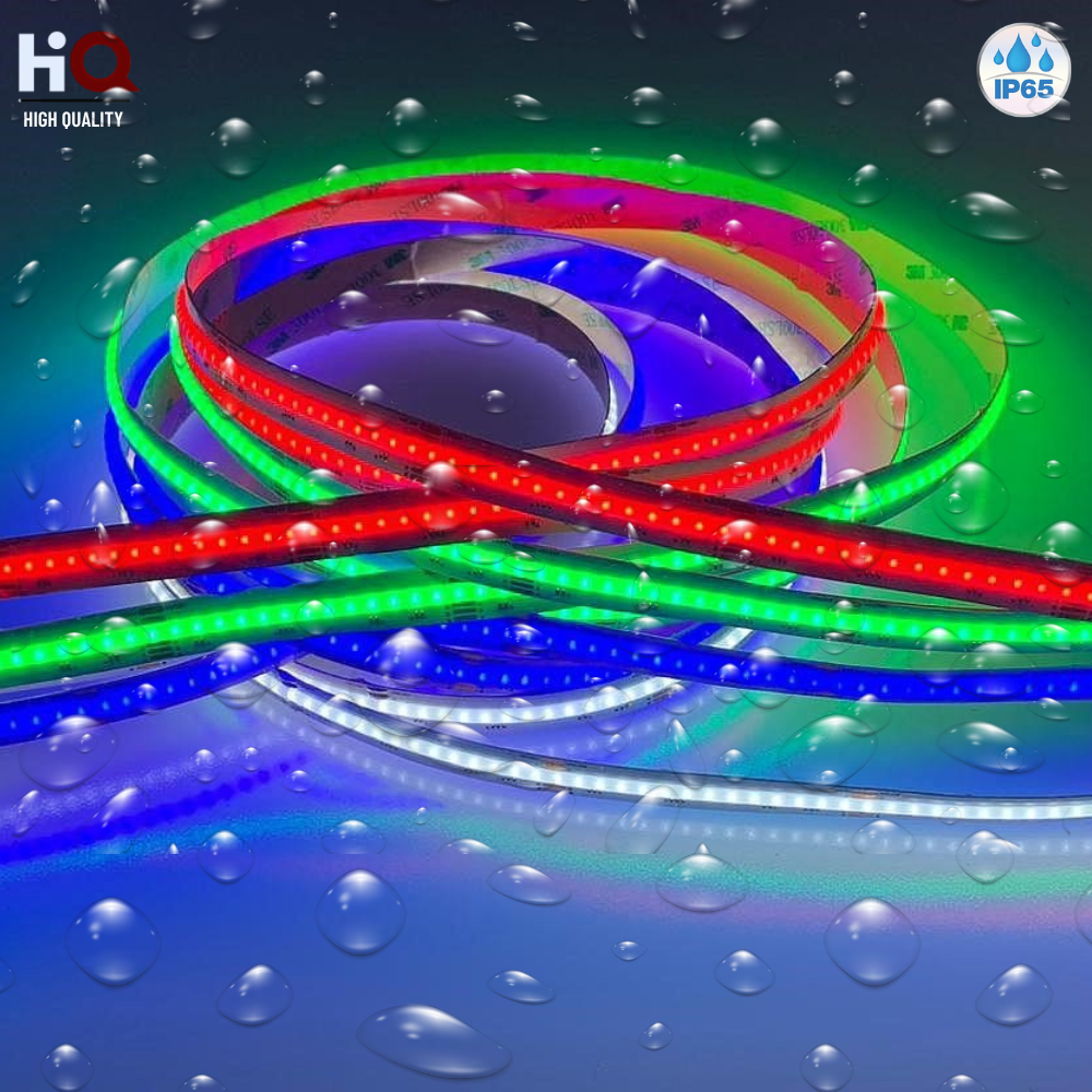 LED COB Strip RGBW(6K) Light, Seamless, 12mm Wide IP65 5M-20M Reel