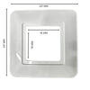 Hilton 1 Gang Rounded Edge Square Finger Plate / Surround — White