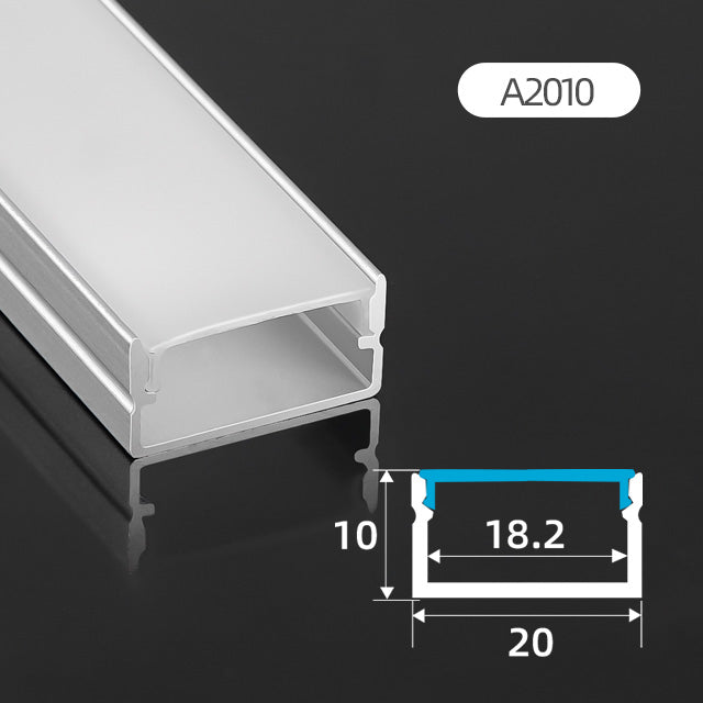 A2010 Surface Ceiling/Wall LED Aluminum Profile (20X10X10)