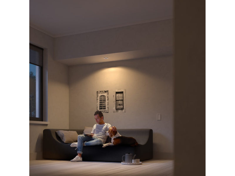 Philips Milliskin White Ambiance Round Spotlight - Silver 1x5W
