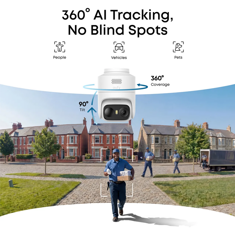 Eufy eufyCam C36 2K Smart Home Security Camera – White
