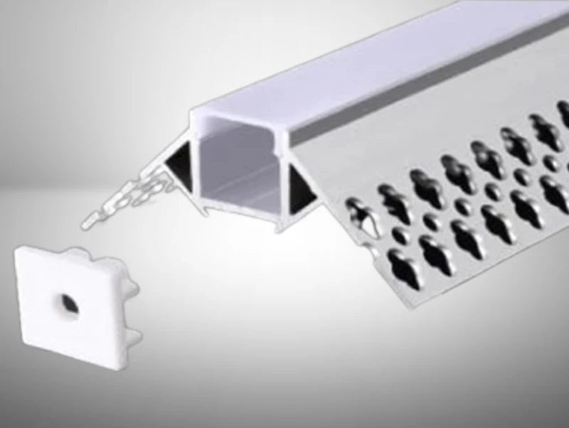 P5324 silver trimless LED aluminium profile with white diffuser