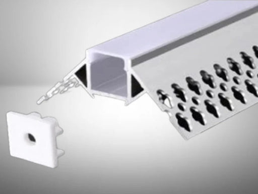 P5324 silver trimless LED aluminium profile with white diffuser