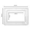 Hilton 2 Gang Rounded Edge Finger Plate / Surround — Clear