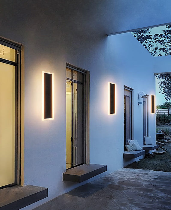 Linear SQ 30 cm 6w Integrated CCT LED Outdoor (IP65) Wall Light - Black