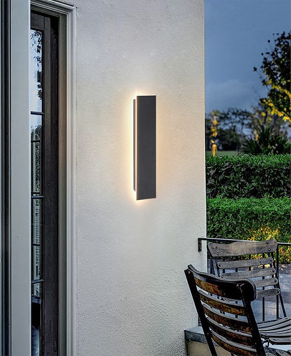 Edge 30 cm 6w Integrated LED Outdoor Wall Light - Black