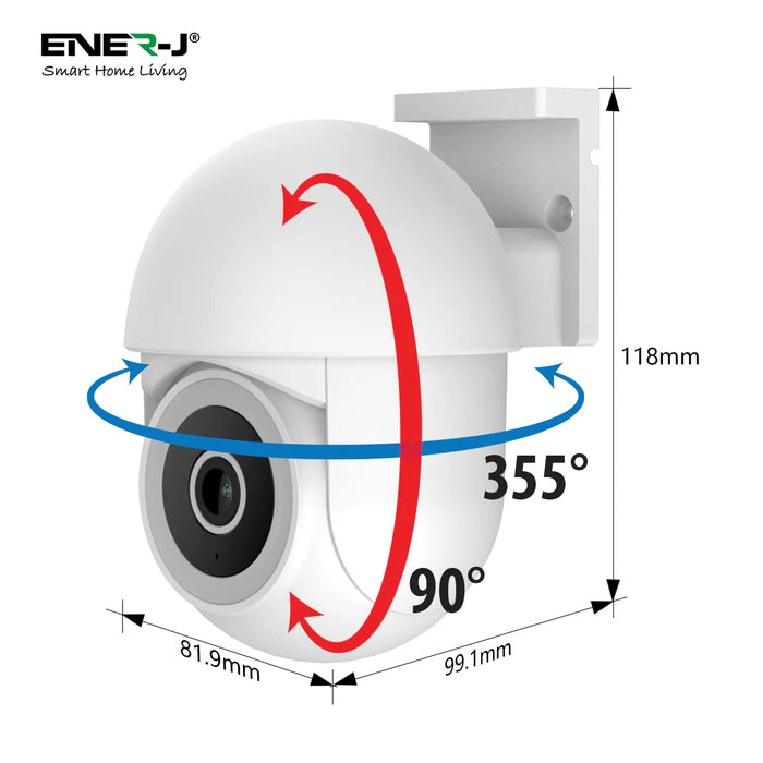 ENER-J Smart Wireless Outdoor IP Dome Camera with 4x Digital Zoom SHA5295
