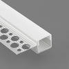 P1513A trimless plaster-in LED profile with white diffuser and dimensions