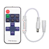 Ener-j T680 RF Mini Dimming Controller with 11 Key Remote for Single Colour 12V/24V LED Strip Lights