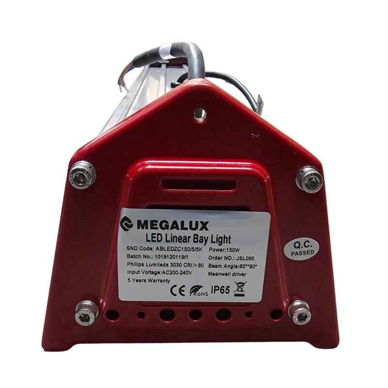 Megalux LED Linear High Bay Light 150W | Philips Lumileds 3030 | 19500Lm