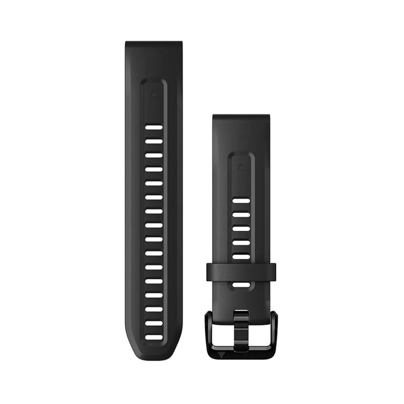 QuickFit 20 Watch Bands, Black/Pebble Gray Silicone GAR-010-13391-00