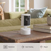 Ring Pan-Tilt Indoor Cam 2K – 360° Indoor Security Camera with Auto Tracking (White)
