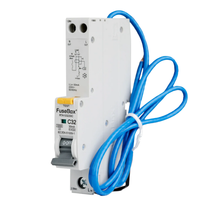 Fusebox RCBO's Type A, Curve C | RTA Series (06A-50A)