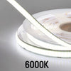LED COB Strip 6000K Light, Seamless, 8mm Wide IP20 5M Reel
