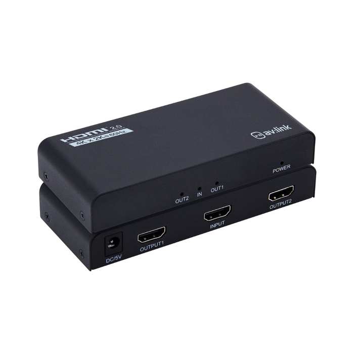 AV:LINK 4K HDMI 1x2 Splitter, 1x2, Up to 3840x2160 @ 60Hz