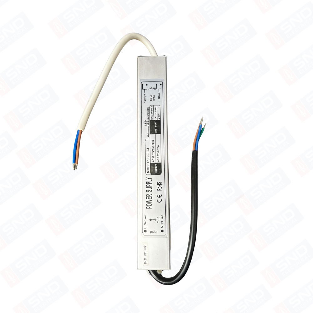LED Driver Constant Voltage Power Supply Transformer IP67 DC 24V 30W