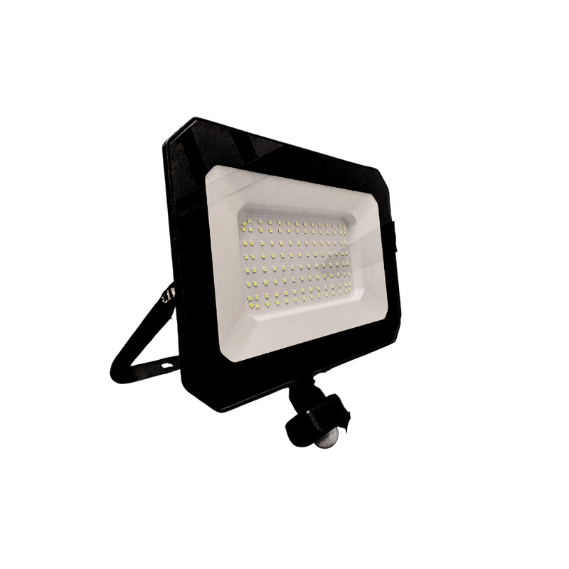 Megalux LED Floodlight With PIR Sensor - 100W IP65 6000K