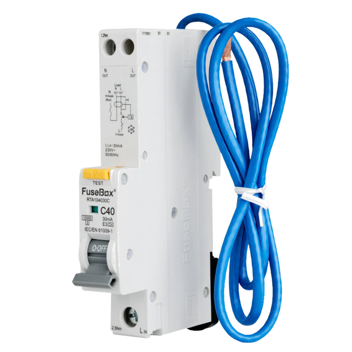 Fusebox RCBO's Type A, Curve C | RTA Series (06A-50A)